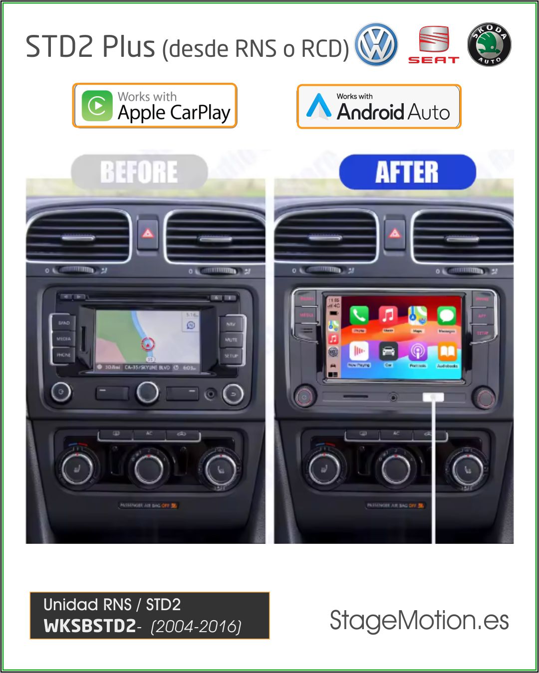 MIB-STD2 High (CarPlay + AndroidAuto + RVC + USB)