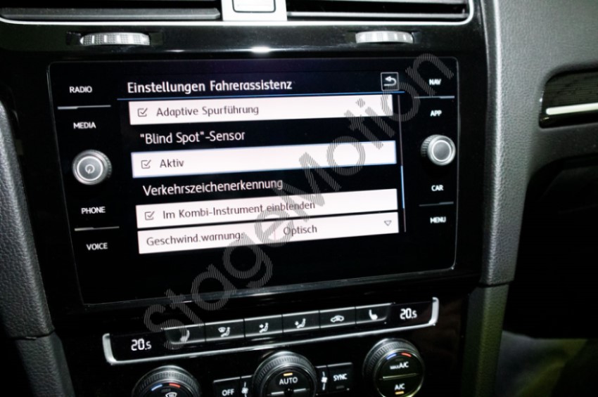 Kit Sensor de punto ciego con alerta de tráfico trasero para el VW Golf 7