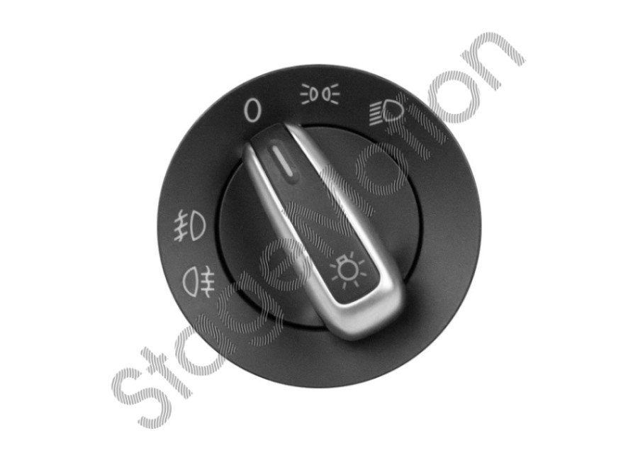 Interruptor de luz VW original con cromo para automóviles con faros antiniebla y BCM
