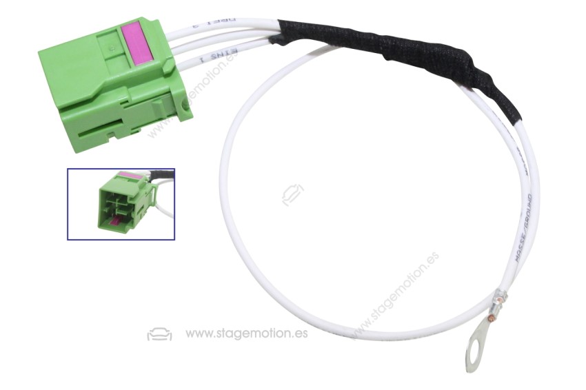 Cableado adaptador de tierra del enganche de remolque para VW Touareg 7P