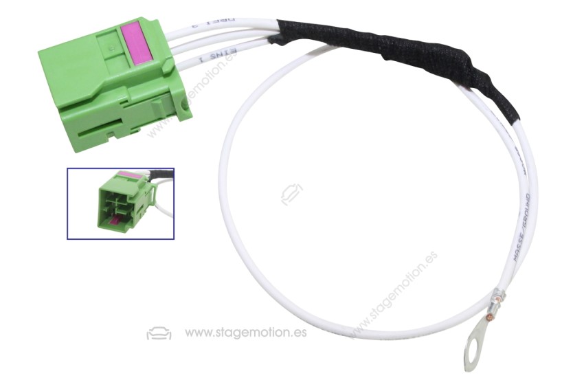 Cableado adaptador de tierra del enganche de remolque para VW Touareg 7P