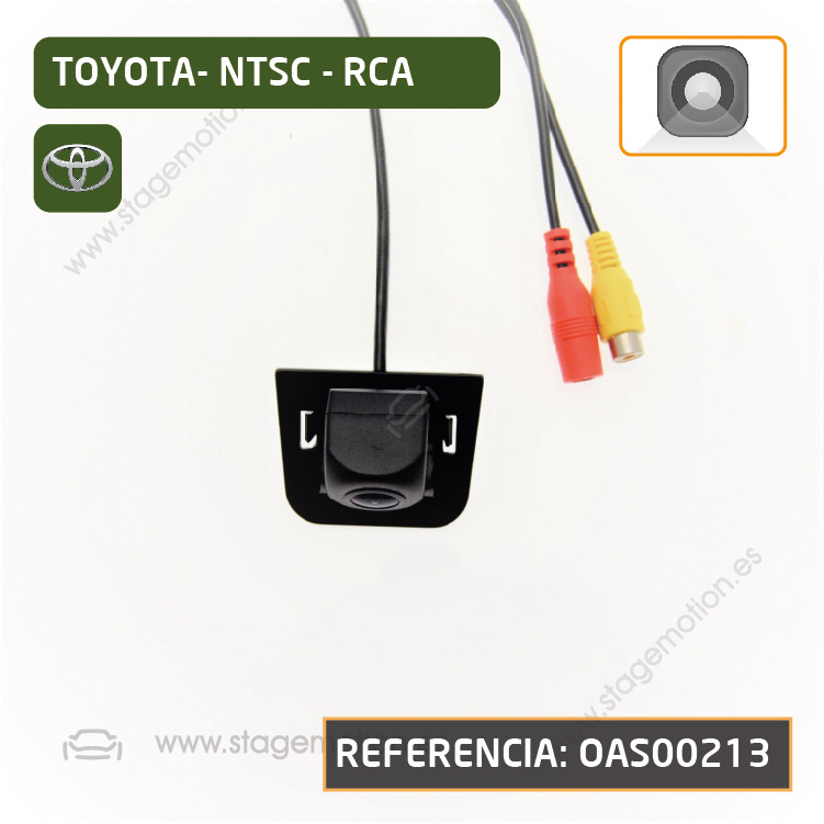 Cámara Trasera RCA asidero para Toyota Prius