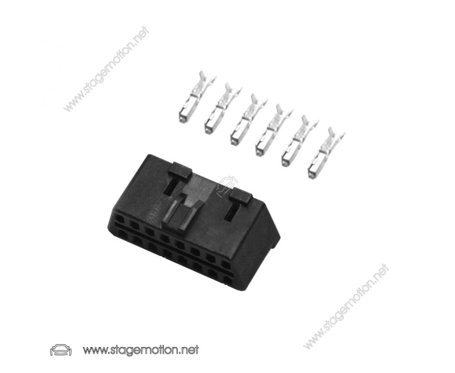 Conector de diagnóstico OBD - 16 pines incl. 6 terminales