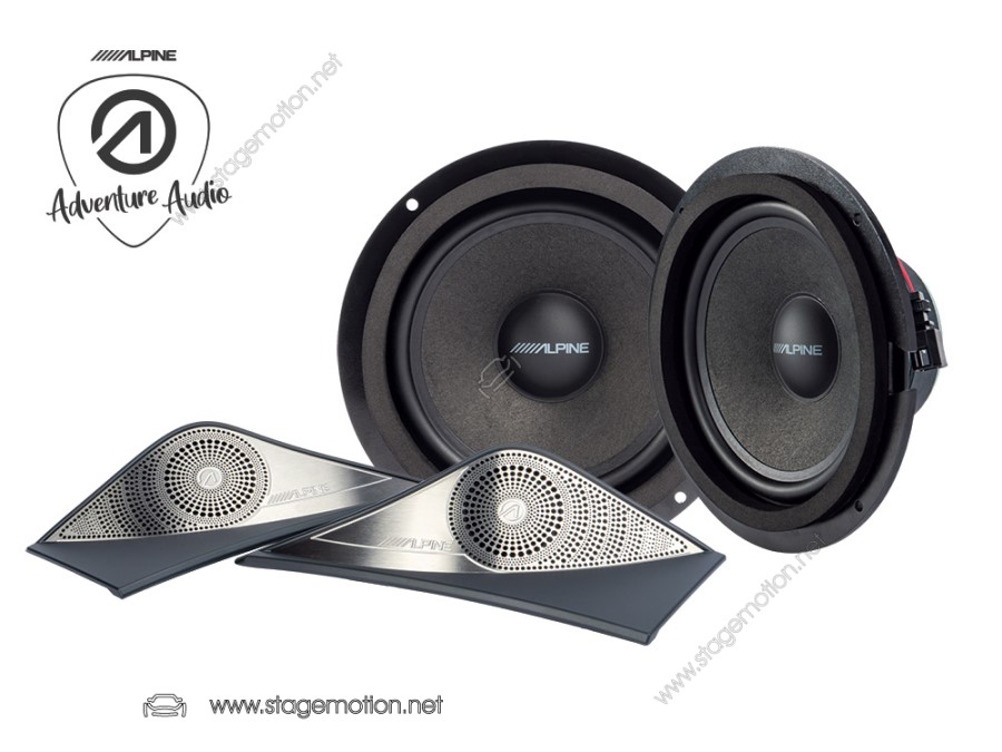 Kit de altavoces de 2 vías Alpine Adventure Audio para Mercedes Benz ...