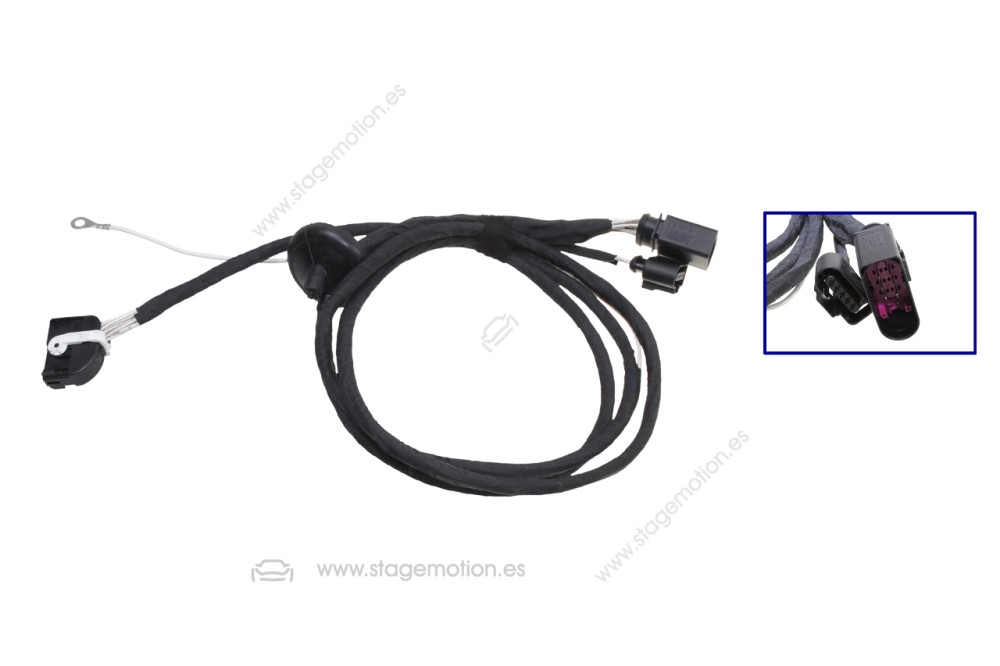 Cableado paragolpes de enganche de remolque - unidad de control para VW T7 ST