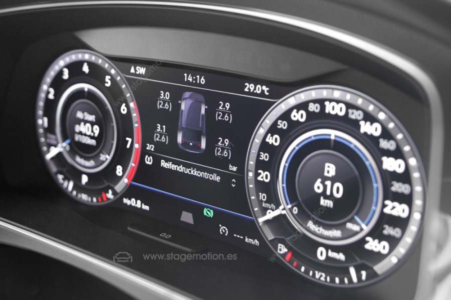 Sistema de control de presión de neumáticos (TPMS) para VW Passat B8