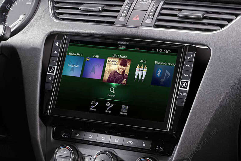 Sistema de navegación Infotainment estilo alpino para Skoda Octavia 3 (5E)