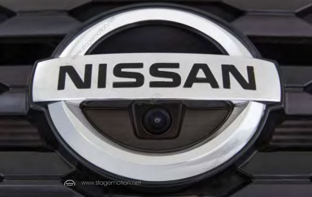 Cámara Frontal RCA en emblema NISSAN
