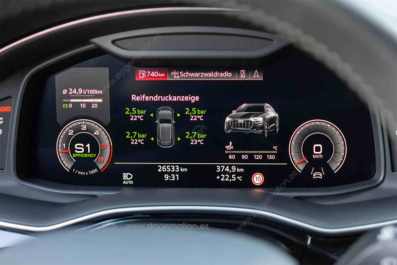 Sistema de control de presión de neumáticos (TPMS) para Audi Q8 4M