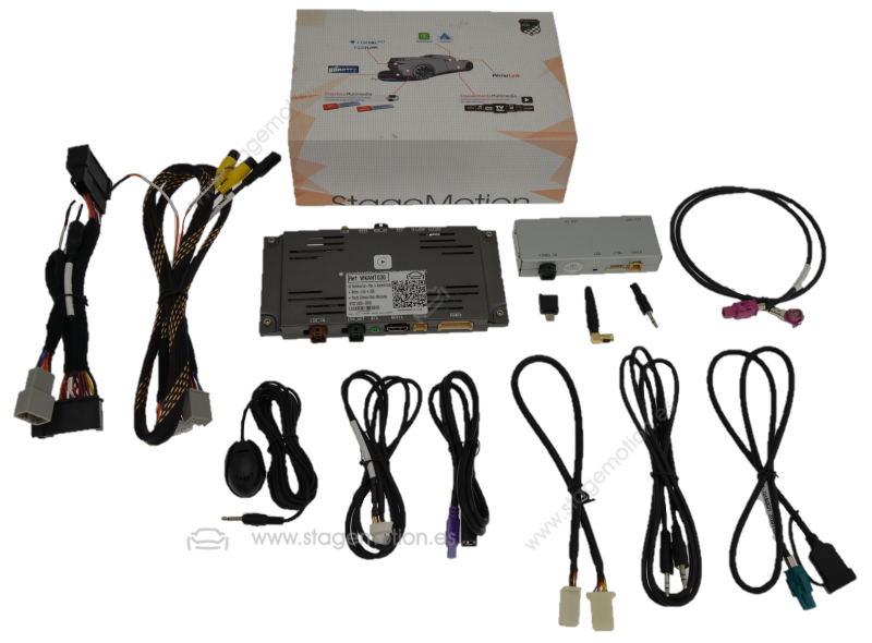 Kit Wireless Car-Play + Android Auto + Mirror-Link + USB + Puerto Cámara Visión Mercedes NTG3 (2006-2009)